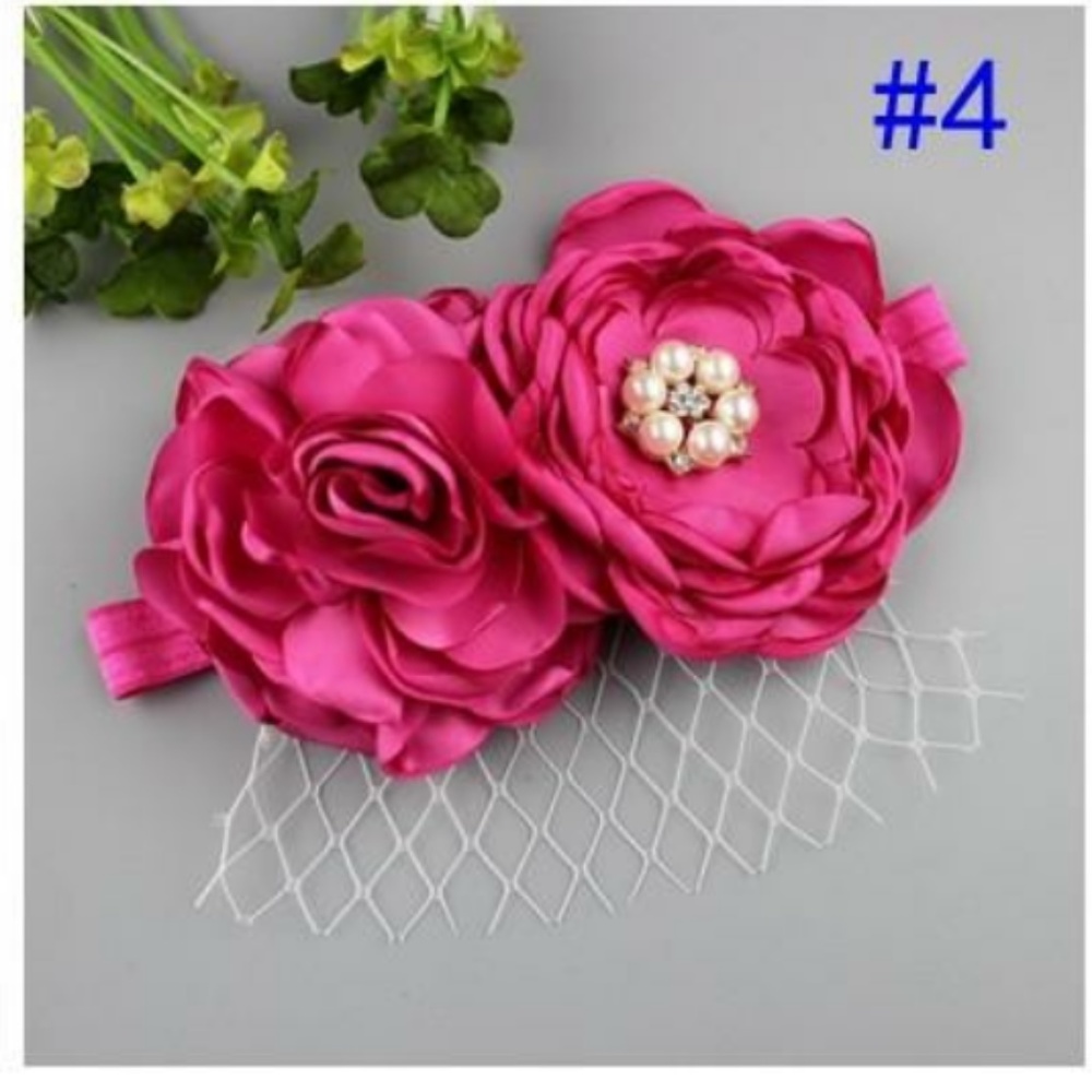 Headband w/Flowers & Veil